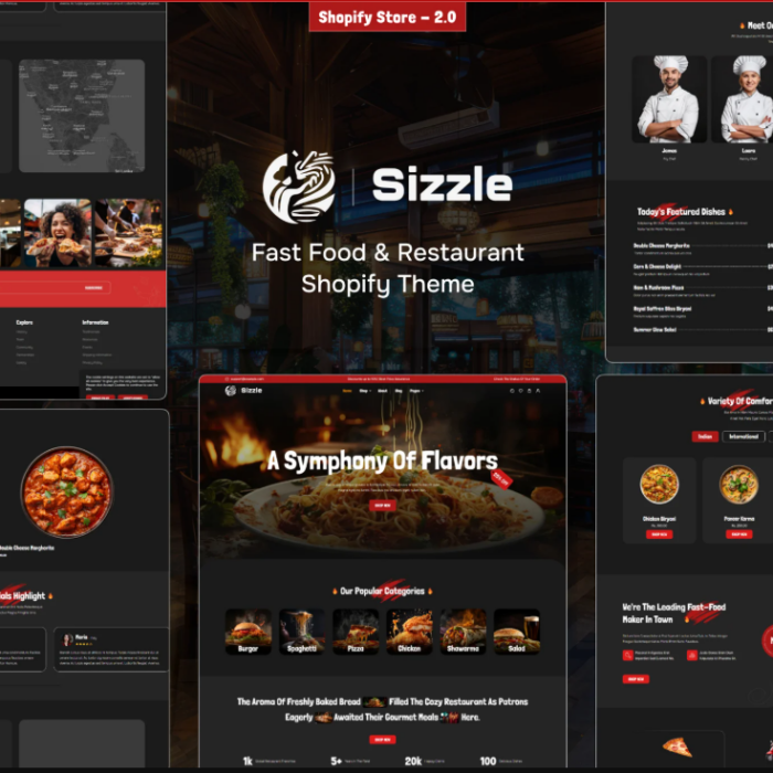 Plantilla de Shopify para restaurantes